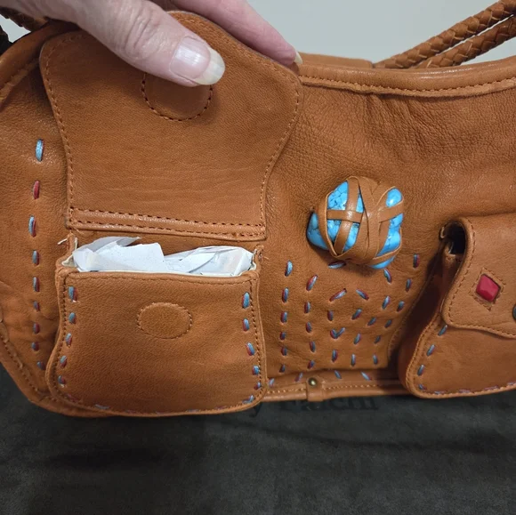 Vintage CARLOS FALCHI Western HOBO - Picture 7 of 7